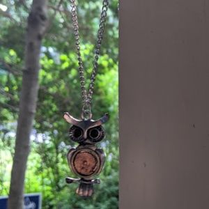 Steampunk Owl Pendant Necklace